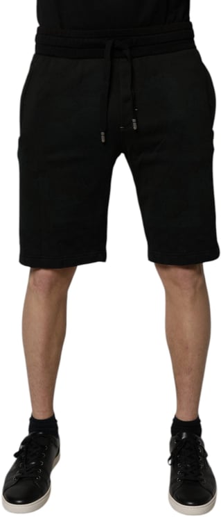 Dolce & Gabbana Dolce & Gabbana Black Cotton Sweatshorts Men Bermuda Shorts