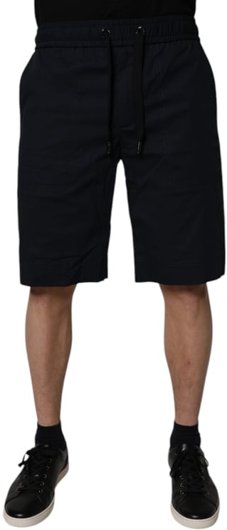 Dolce & Gabbana Dolce & Gabbana Black Cotton Sweatshorts Men Bermuda Shorts