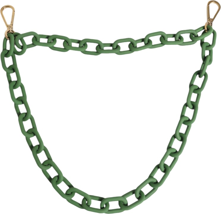 Dolce & Gabbana Dolce & Gabbana Green Plexy Acrylic Chunky Gold Hardware Wallet Chain