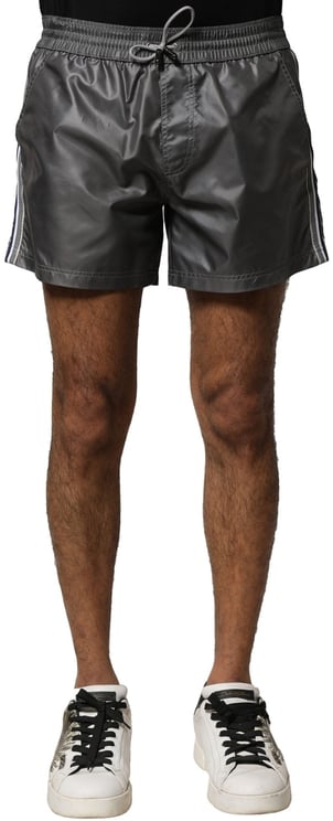 Dolce & Gabbana Dolce & Gabbana Gray Polyester Mid Waist Casual Bermuda Shorts