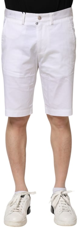 Dolce & Gabbana Dolce & Gabbana White Cotton Stretch Men Denim Bermuda Shorts