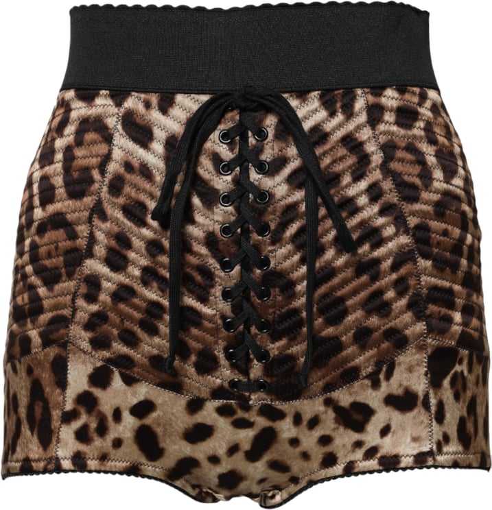 Dolce & Gabbana Dolce & Gabbana Brown Leopard High Waist Hot Pants Shorts