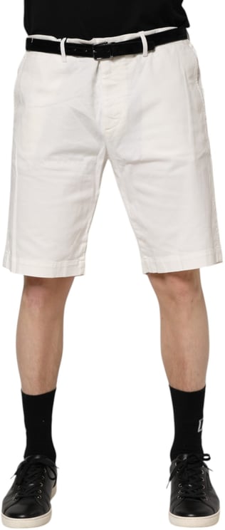 Dolce & Gabbana Dolce & Gabbana White Chinos Cotton Stretch Men Casual Shorts