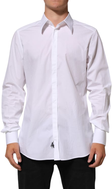 Dolce & Gabbana Dolce & Gabbana White Cotton MARTINI Men Formal Dress Shirt