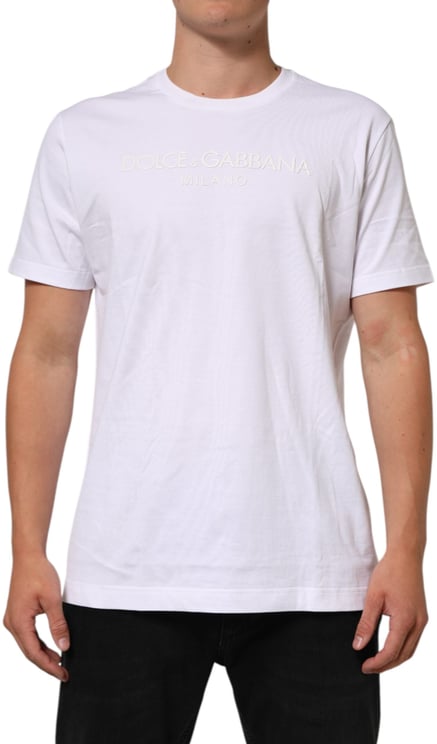 Dolce & Gabbana Dolce & Gabbana White Cotton Crew Neck Short Sleeves T-shirt