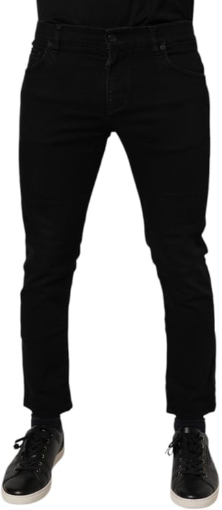 Dolce & Gabbana Dolce & Gabbana Black Cotton Stretch Skinny Men Denim Jeans