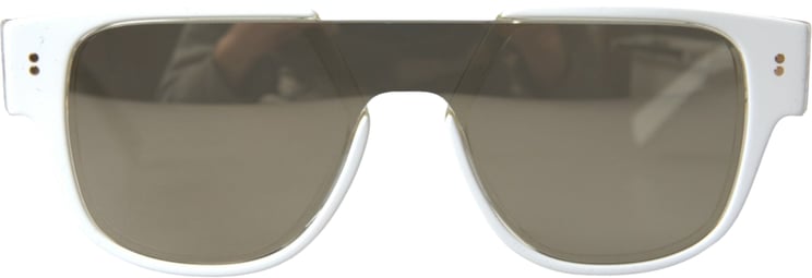 Dolce & Gabbana Dolce & Gabbana White Acetate Mirror Lenses DG4356 Sunglasses