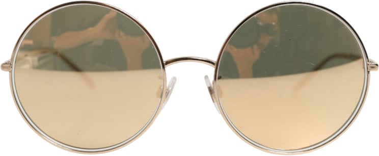 Dolce & Gabbana Dolce & Gabbana Gold Metal Round Shades Eyewear Sunglasses