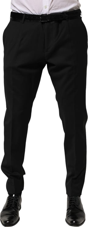 Dolce & Gabbana Dolce & Gabbana Black Wool Formal Dress Men Trouser Pants