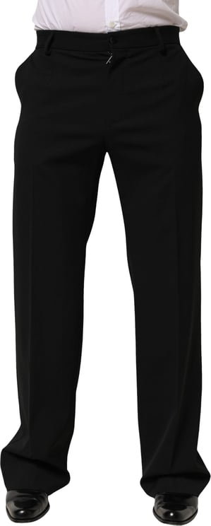 Dolce & Gabbana Dolce & Gabbana Black Wool Formal Dress Men Trouser Pants