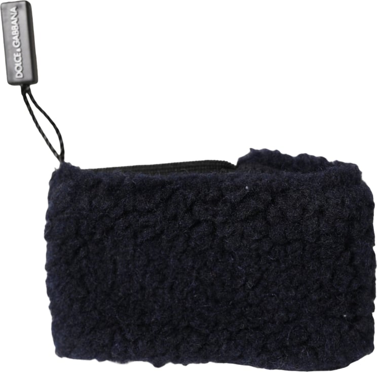 Dolce & Gabbana Dolce & Gabbana Black Wool Knitted Sweatbands Men Wristband