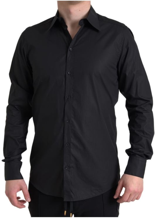Dolce & Gabbana Dolce & Gabbana Black Cotton Dress Shirt