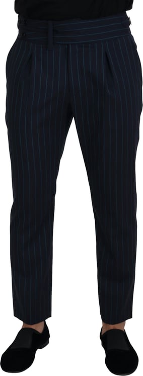 Dolce & Gabbana Dolce & Gabbana Blue Striped Men Formal Pants