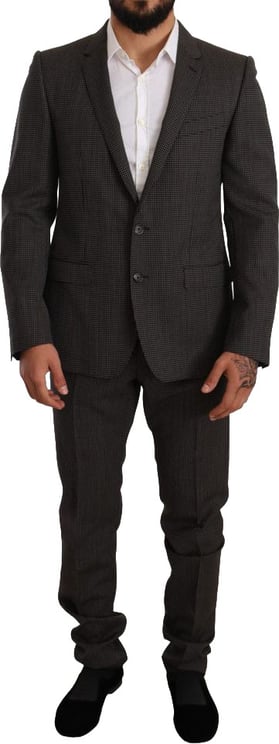 Dolce & Gabbana Dolce & Gabbana Black Virgin Wool Two-Piece Suit