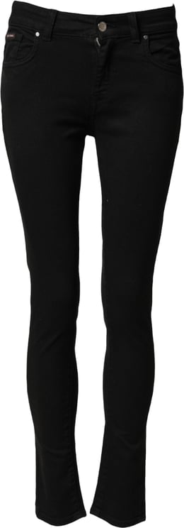 Dolce & Gabbana Dolce & Gabbana Black Cotton Skinny Mid Waist Denim Jeans
