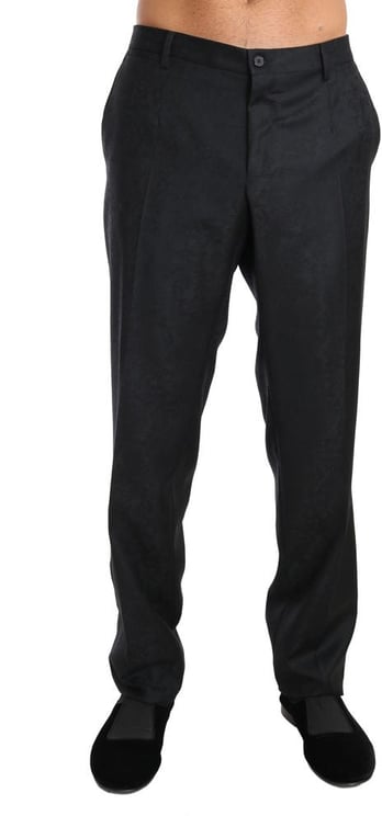 Dolce & Gabbana Dolce & Gabbana Gray Cotton Dress Pants