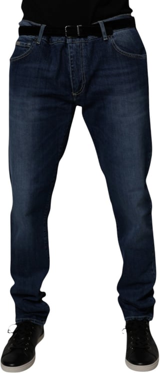 Dolce & Gabbana Dolce & Gabbana Blue Washed Cotton Stretch SkinnyDenim Jeans