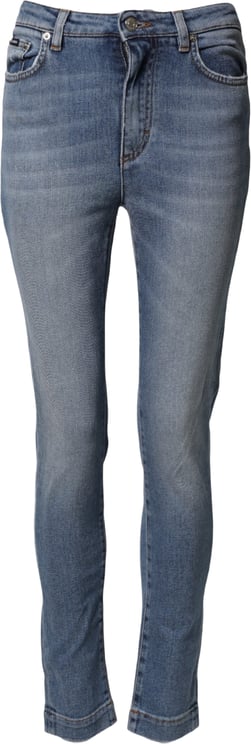 Dolce & Gabbana Dolce & Gabbana Blue Washed Cotton Skinny Denim Trouser Jeans