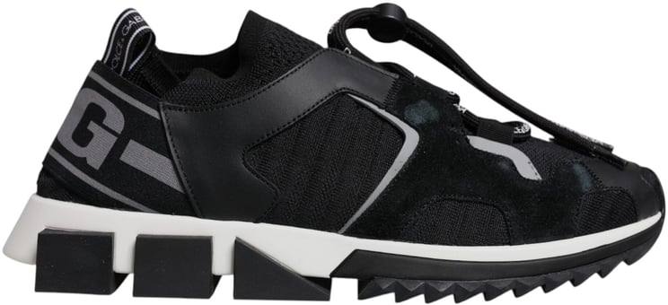 Dolce & Gabbana Dolce & Gabbana Black Mesh Sorrento Trekking Sneakers Shoes
