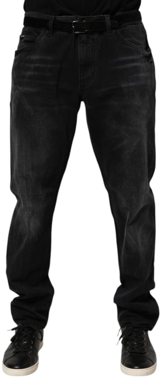 Dolce & Gabbana Dolce & Gabbana Black Washed Cotton Skinny Men Denim Jeans
