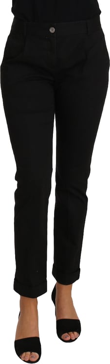 Dolce & Gabbana Dolce & Gabbana Black Dress Cropped Straight Straight Pants