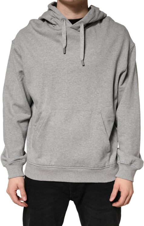 Dolce & Gabbana Dolce & Gabbana Gray Cotton Hooded Sweatshirt Sweater