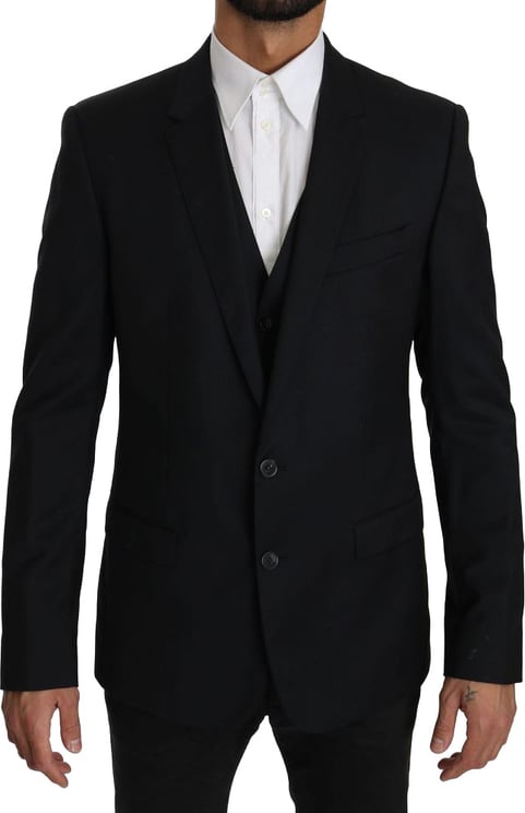 Dolce & Gabbana Dolce & Gabbana Blue Viscose Two-Piece Suit