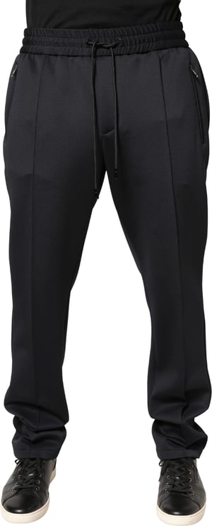 Dolce & Gabbana Dolce & Gabbana Black Polyester Skinny Jogger Trouser Pants