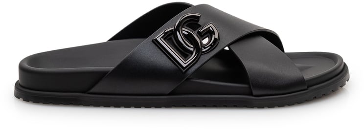 Dolce & Gabbana Sandalo Vit Mercurio con Fasce Incrociate