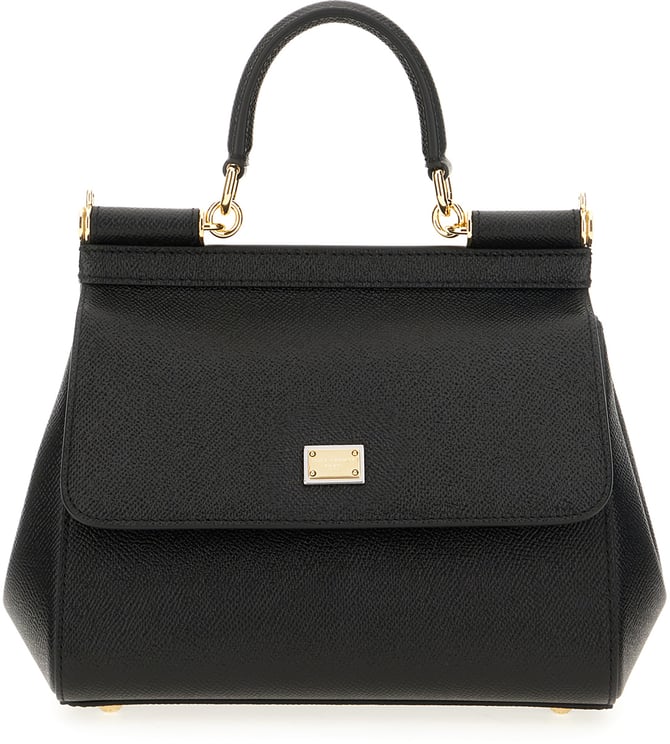 Dolce & Gabbana Dolce&gabbana Black leather medium Sicily handbag