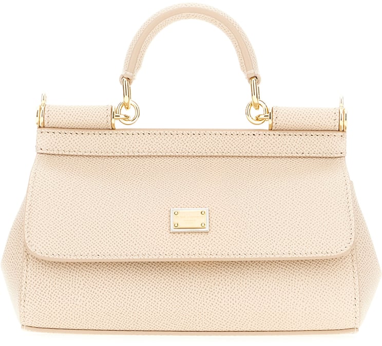 Dolce & Gabbana Dolce&gabbana Powder pink leather small Sicily handbag
