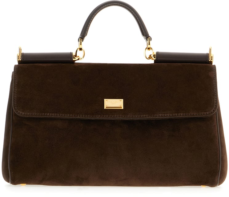 Dolce & Gabbana Dolce&gabbana Dark brown suede My Sicily handbag