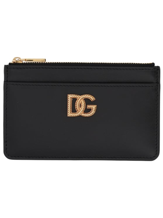 Dolce & Gabbana Zippered Compartment Leather Wallet