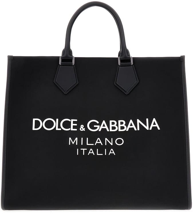 Dolce & Gabbana Dolce&gabbana Black nylon blend shopping bag