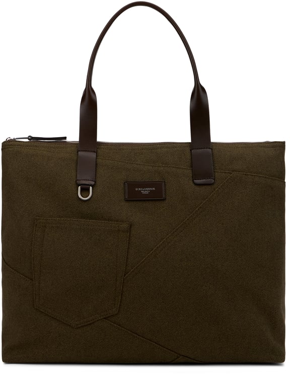 Dolce & Gabbana Adamo shopping bag with patchwork