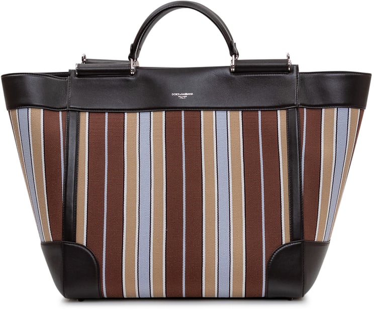 Dolce & Gabbana Borsa a Mano con Motivo a Righe