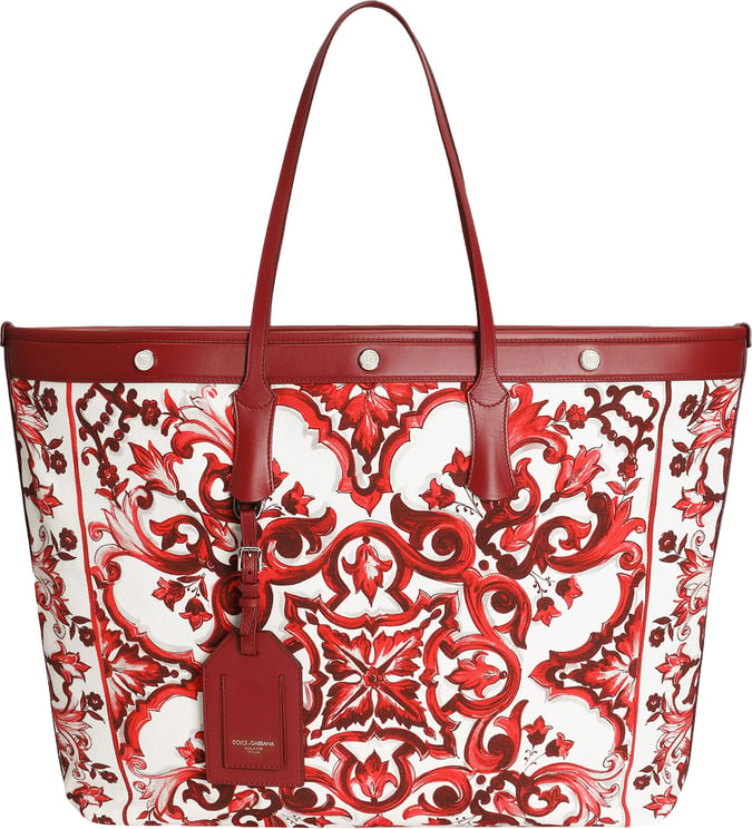 Dolce & Gabbana Shopping Bag con Stampa Ornamentale
