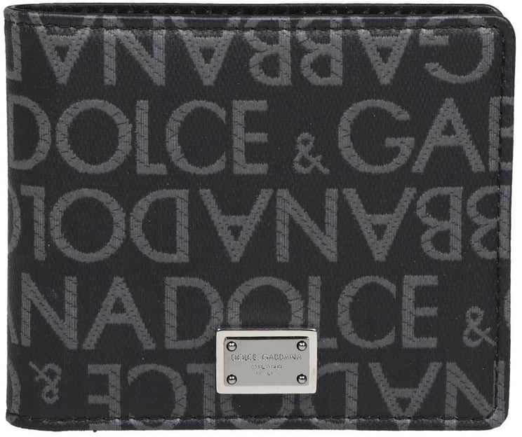 Dolce & Gabbana Dolce & gabbana wallet in jacquard fabric with logo