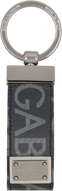 Dolce & Gabbana Fabric key ring with logo