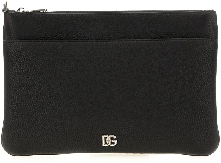 Dolce & Gabbana Dolce&gabbana Black leather pouch