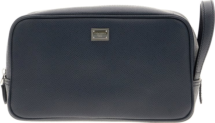 Dolce & Gabbana Dolce&gabbana Black leather beauty case