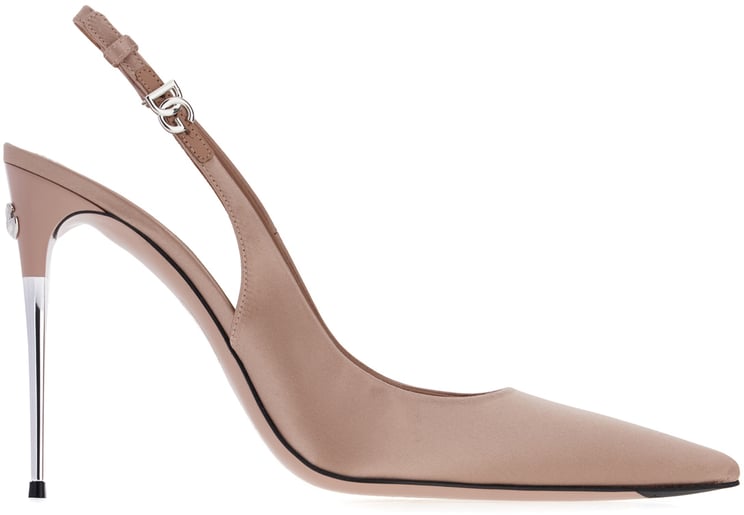 Dolce & Gabbana Dolce&gabbana Antiqued pink satin pumps