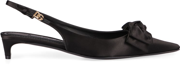 Dolce & Gabbana Satin slingback pumps