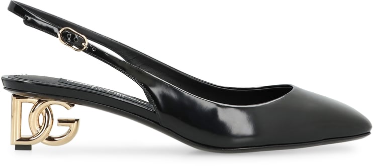 Dolce & Gabbana Patent leather slingback pumps