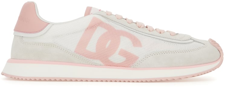 Dolce & Gabbana Dolce&gabbana Multicolor mesh and split leather Cushion sneakers