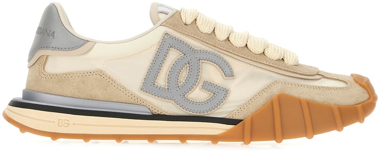 Dolce & Gabbana Dolce&gabbana Multicolor canvas and suede sneakers