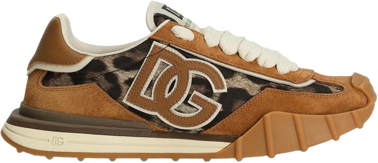 Dolce & Gabbana Dames Athletic Fabric Sneaker Bruin