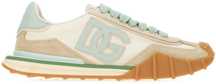 Dolce & Gabbana Dolce&gabbana Multicolor suede and fabric sneakers