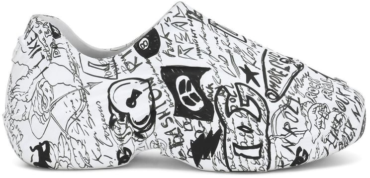 Dolce & Gabbana Toy Graffiti-print Logo Sneakers