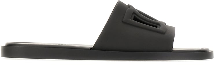 Dolce & Gabbana Dolce&gabbana Black rubber slippers